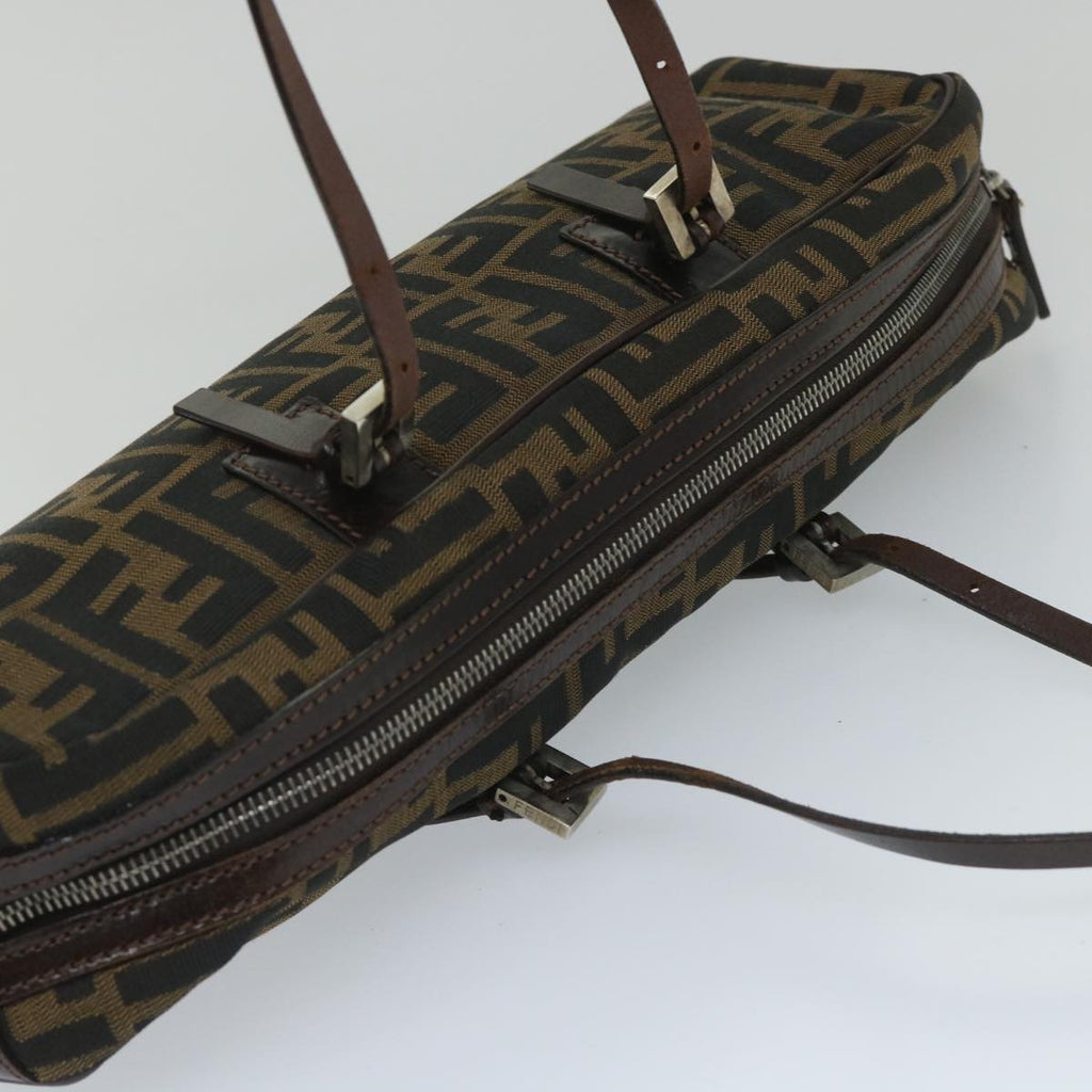 FENDI Zucca Canvas Shoulder Bag Brown 71 16560 0 012bs9134