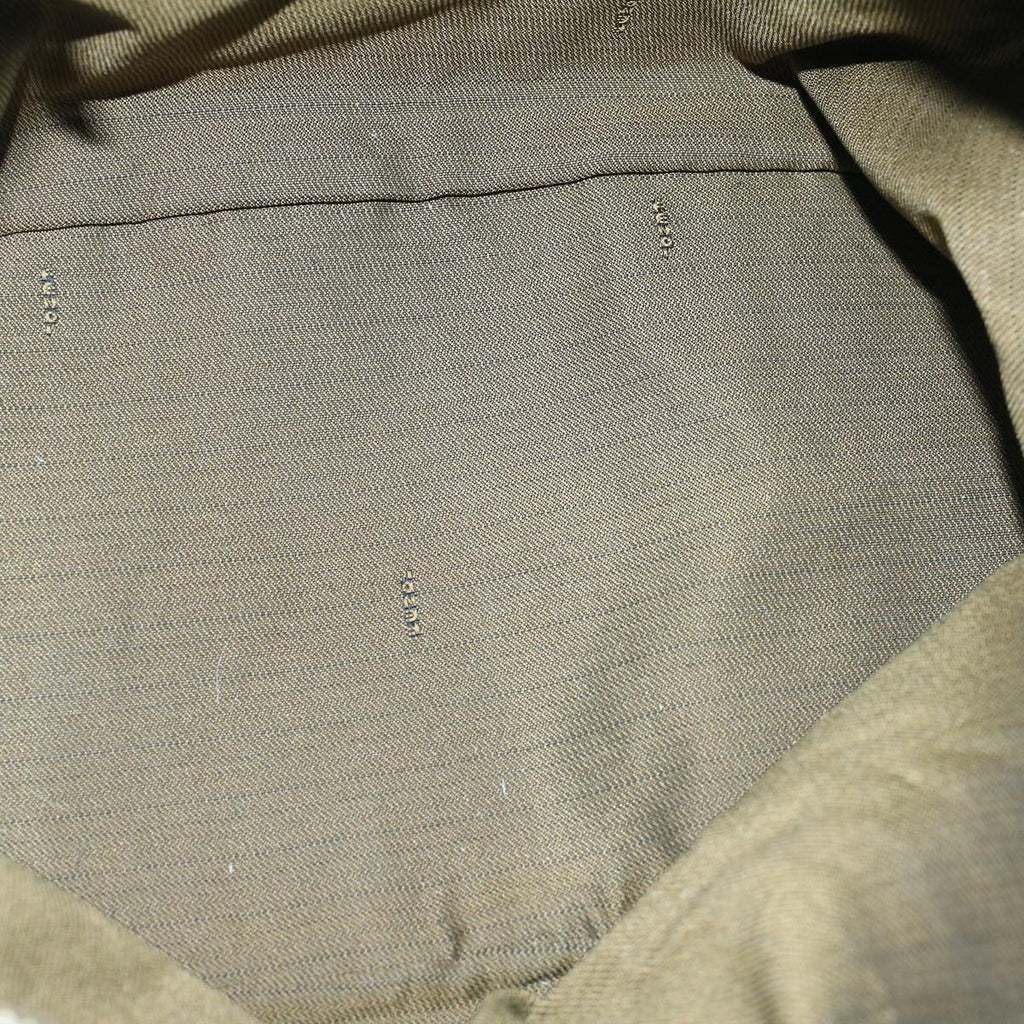 FENDI Zucca Canvas Hand Bag Black Brownbs9136