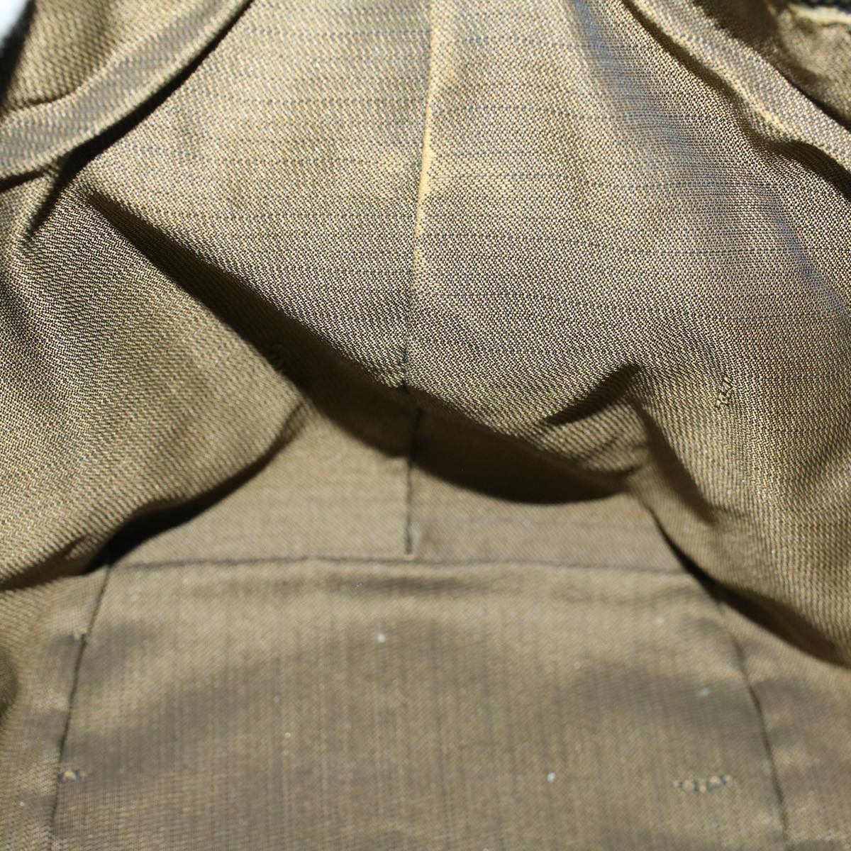 FENDI Zucca Canvas Hand Bag Black Brownbs9136