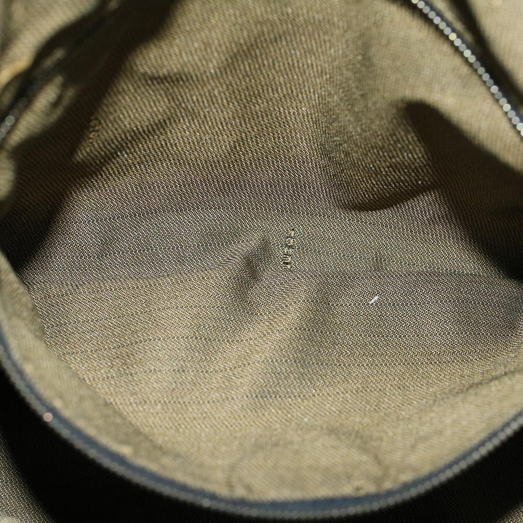 FENDI Zucca Canvas Hand Bag Black Brownbs9136