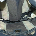 FENDI Mamma Baguette Shoulder Bag Canvas Navybs9180