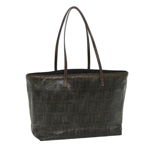 FENDI Zucca Canvas Tote Bag Brownbs9220