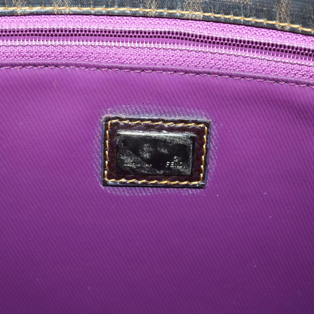 FENDI Zucca Canvas Tote Bag Brownbs9220