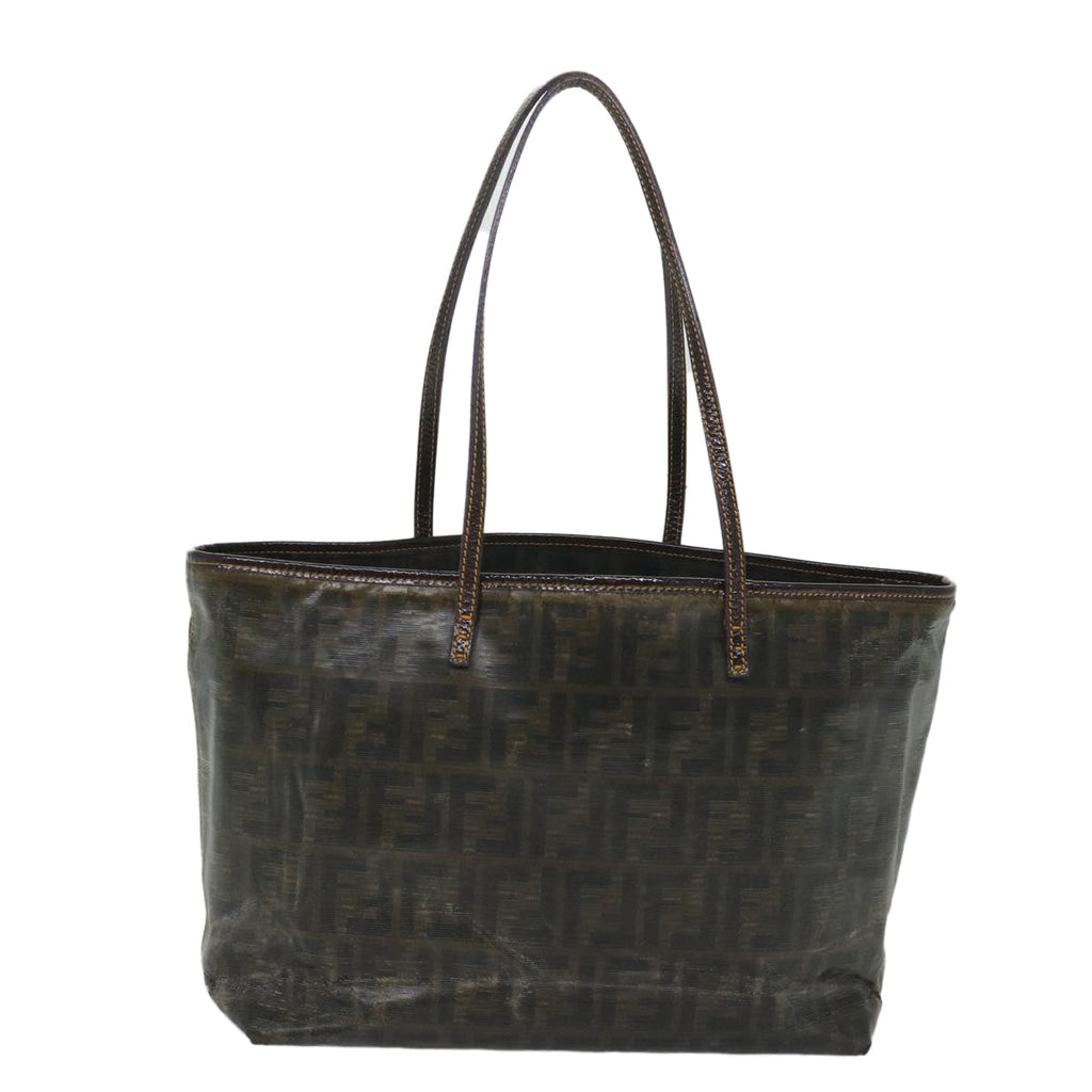 FENDI Zucca Canvas Tote Bag Brownbs9220
