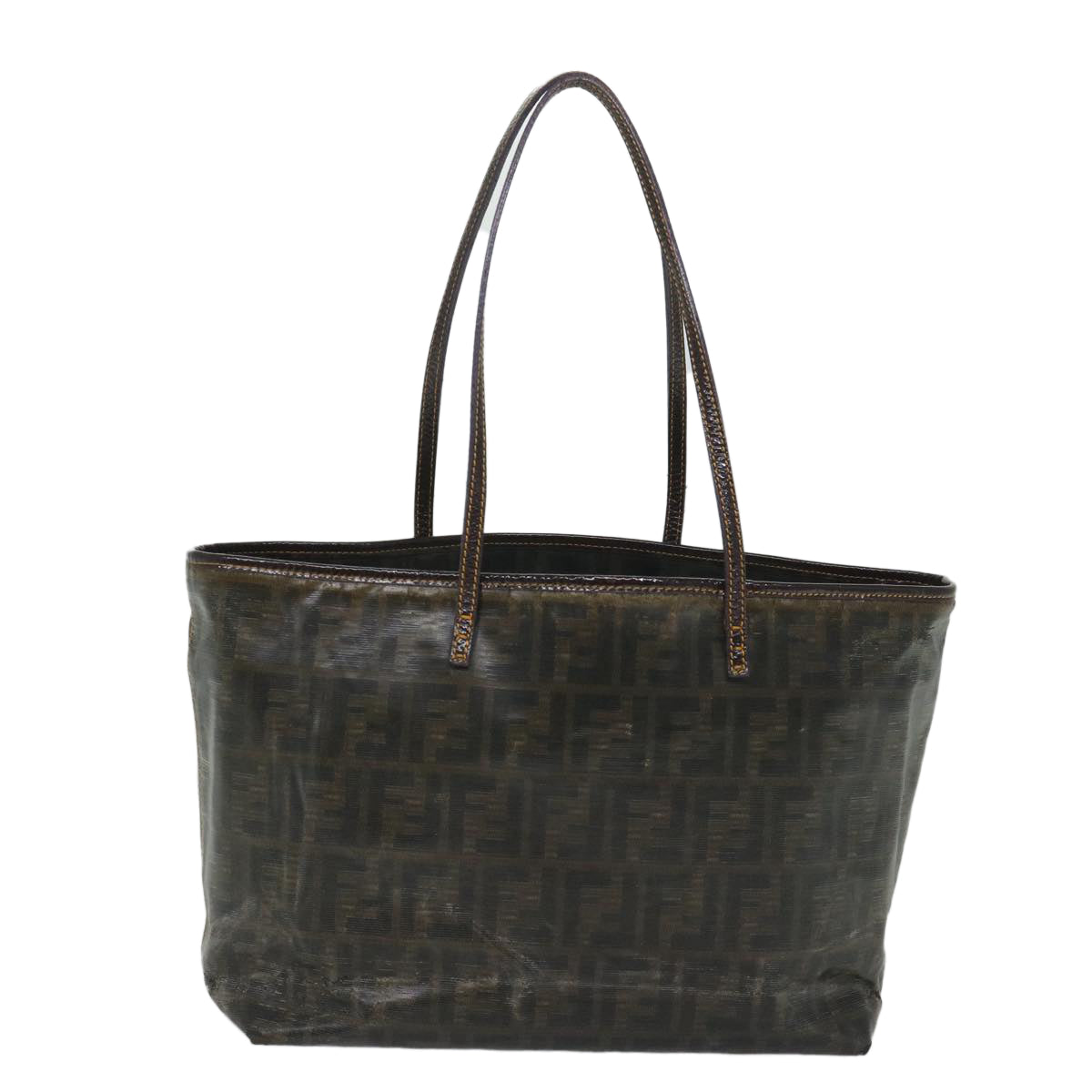 FENDI Zucca Canvas Tote Bag Brownbs9220
