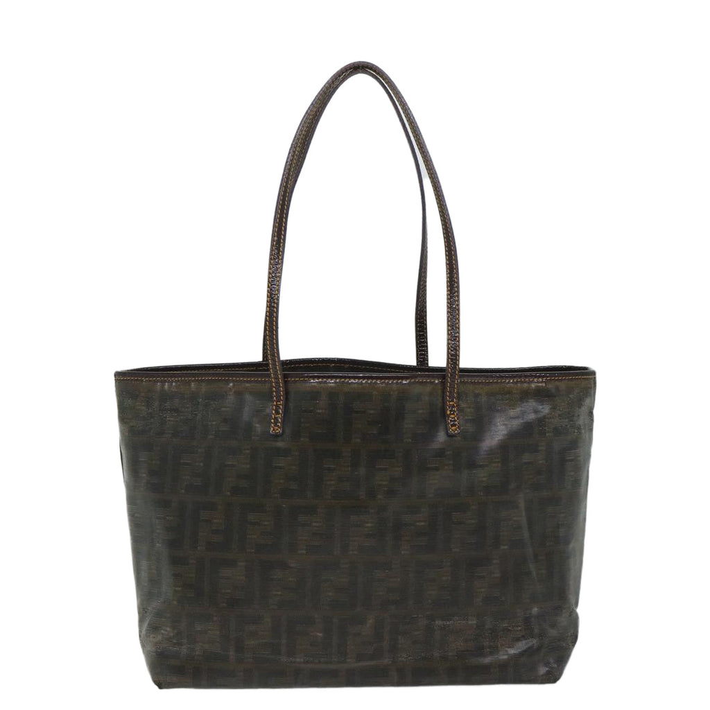 FENDI Zucca Canvas Tote Bag Brownbs9220