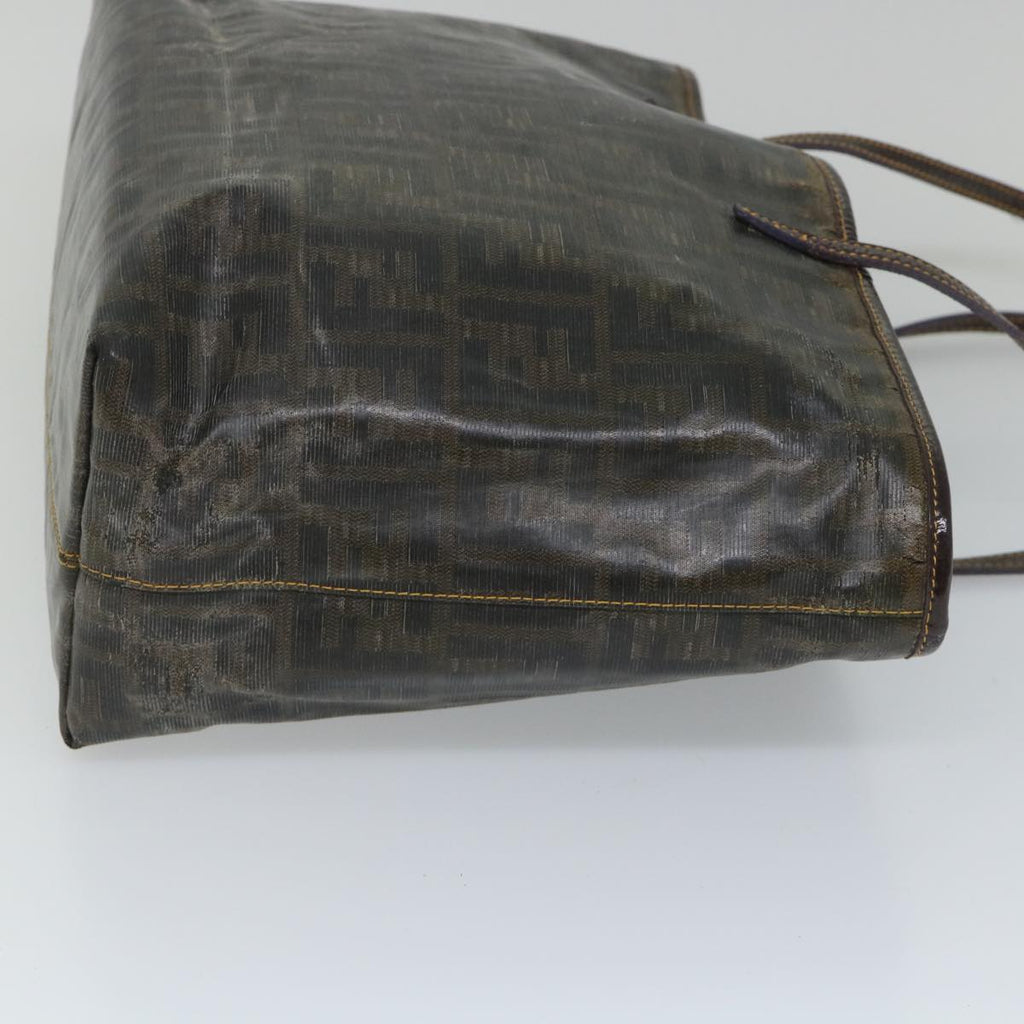 FENDI Zucca Canvas Tote Bag Brownbs9220