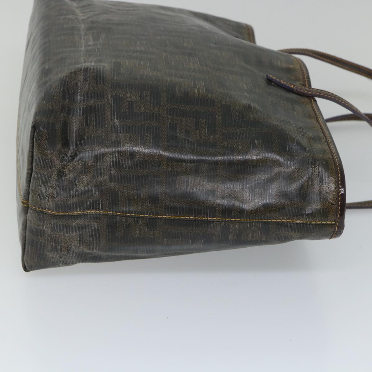 FENDI Zucca Canvas Tote Bag Brownbs9220