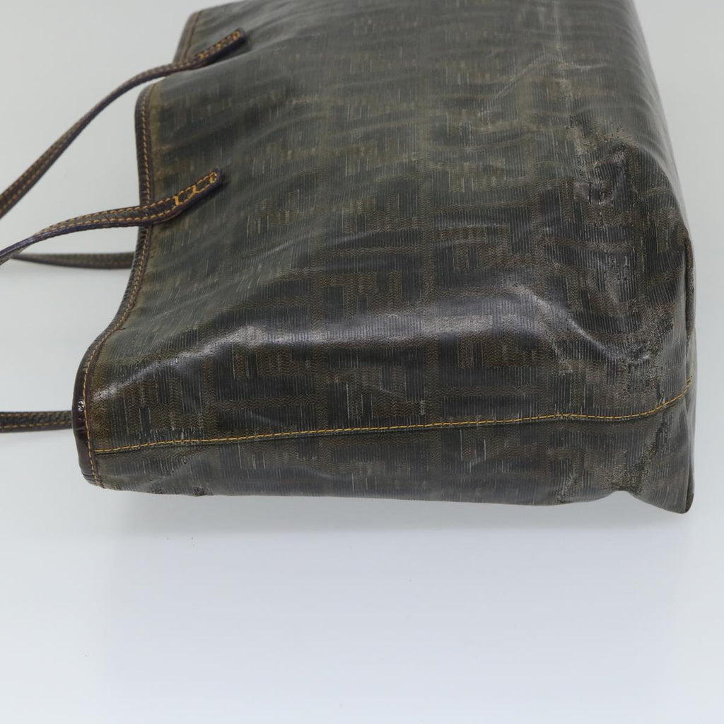 FENDI Zucca Canvas Tote Bag Brownbs9220