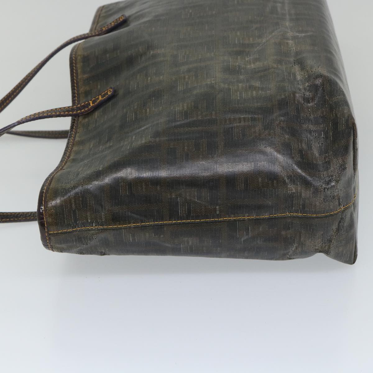FENDI Zucca Canvas Tote Bag Brownbs9220