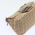 FENDI Zucchino Canvas Mamma Baguette Shoulder Bag Pinkbs9221