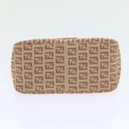 FENDI Zucchino Canvas Mamma Baguette Shoulder Bag Pinkbs9221