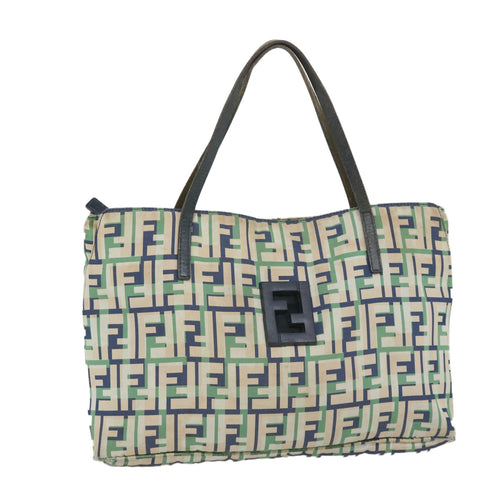 FENDI Zucca Canvas Tote Bag Greenbs9259