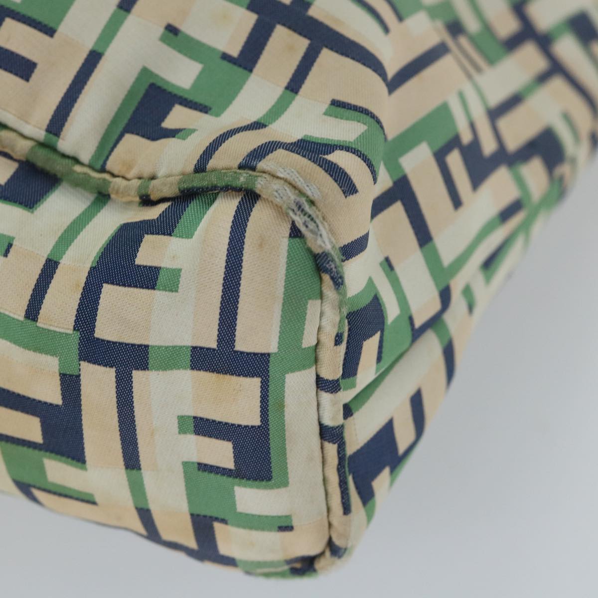 FENDI Zucca Canvas Tote Bag Greenbs9259