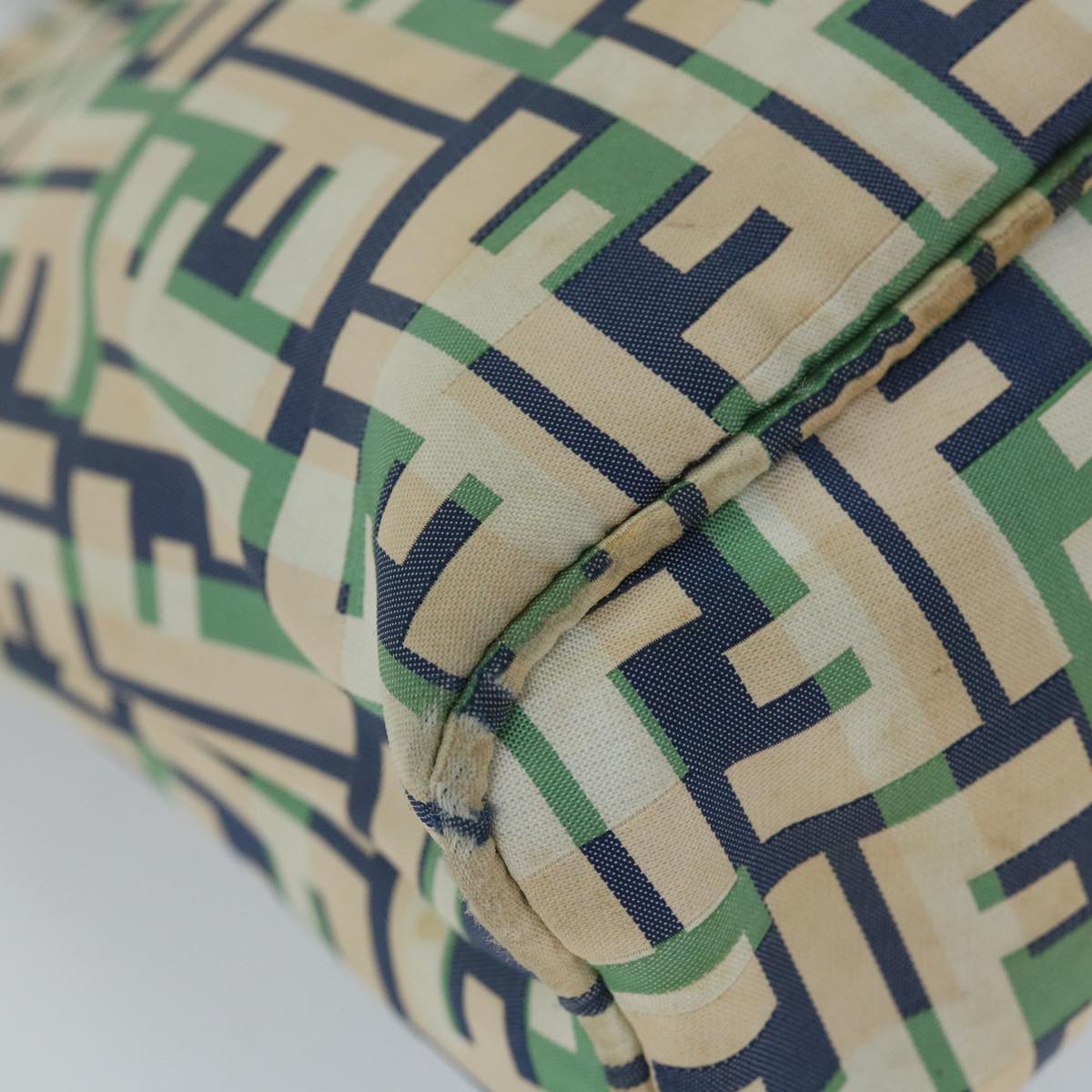 FENDI Zucca Canvas Tote Bag Greenbs9259