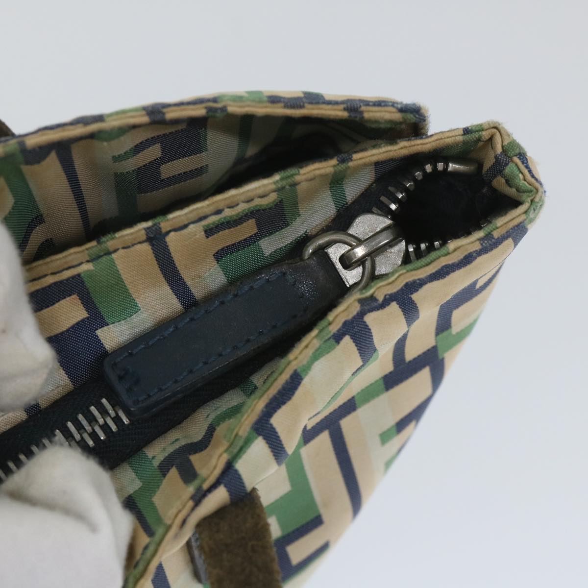 FENDI Zucca Canvas Tote Bag Greenbs9259