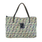 FENDI Zucca Canvas Tote Bag Greenbs9259