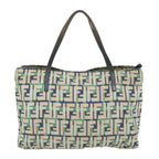 FENDI Zucca Canvas Tote Bag Greenbs9259