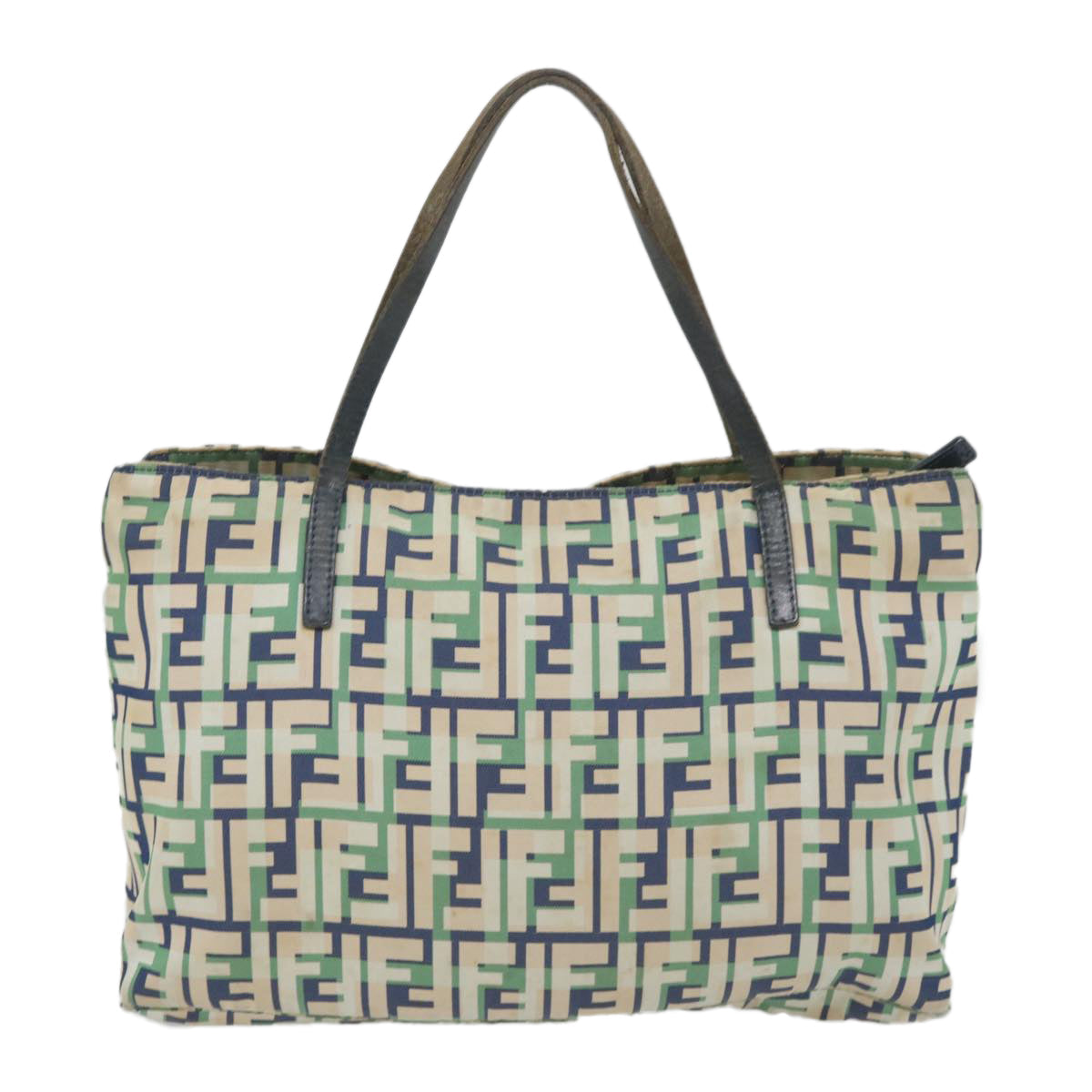FENDI Zucca Canvas Tote Bag Greenbs9259