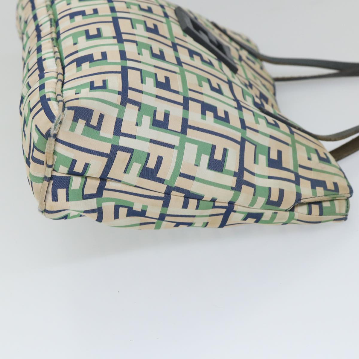 FENDI Zucca Canvas Tote Bag Greenbs9259