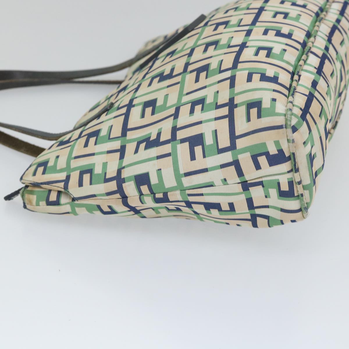 FENDI Zucca Canvas Tote Bag Greenbs9259