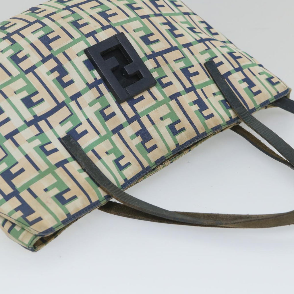 FENDI Zucca Canvas Tote Bag Greenbs9259