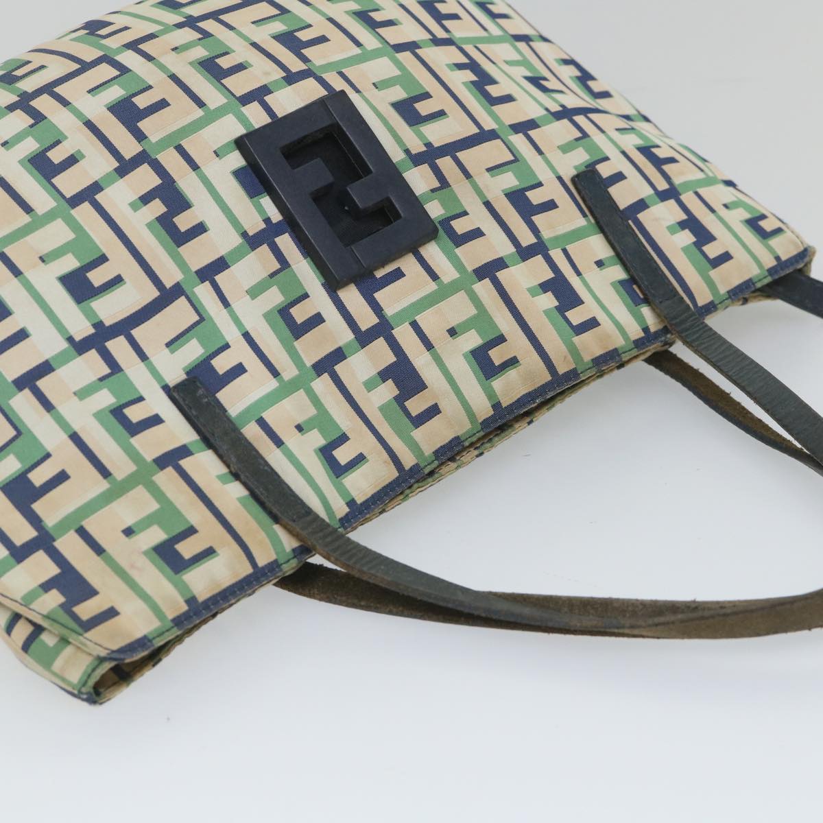 FENDI Zucca Canvas Tote Bag Greenbs9259