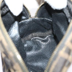 FENDI Zucca Canvas Pouch Black Brownbs9279