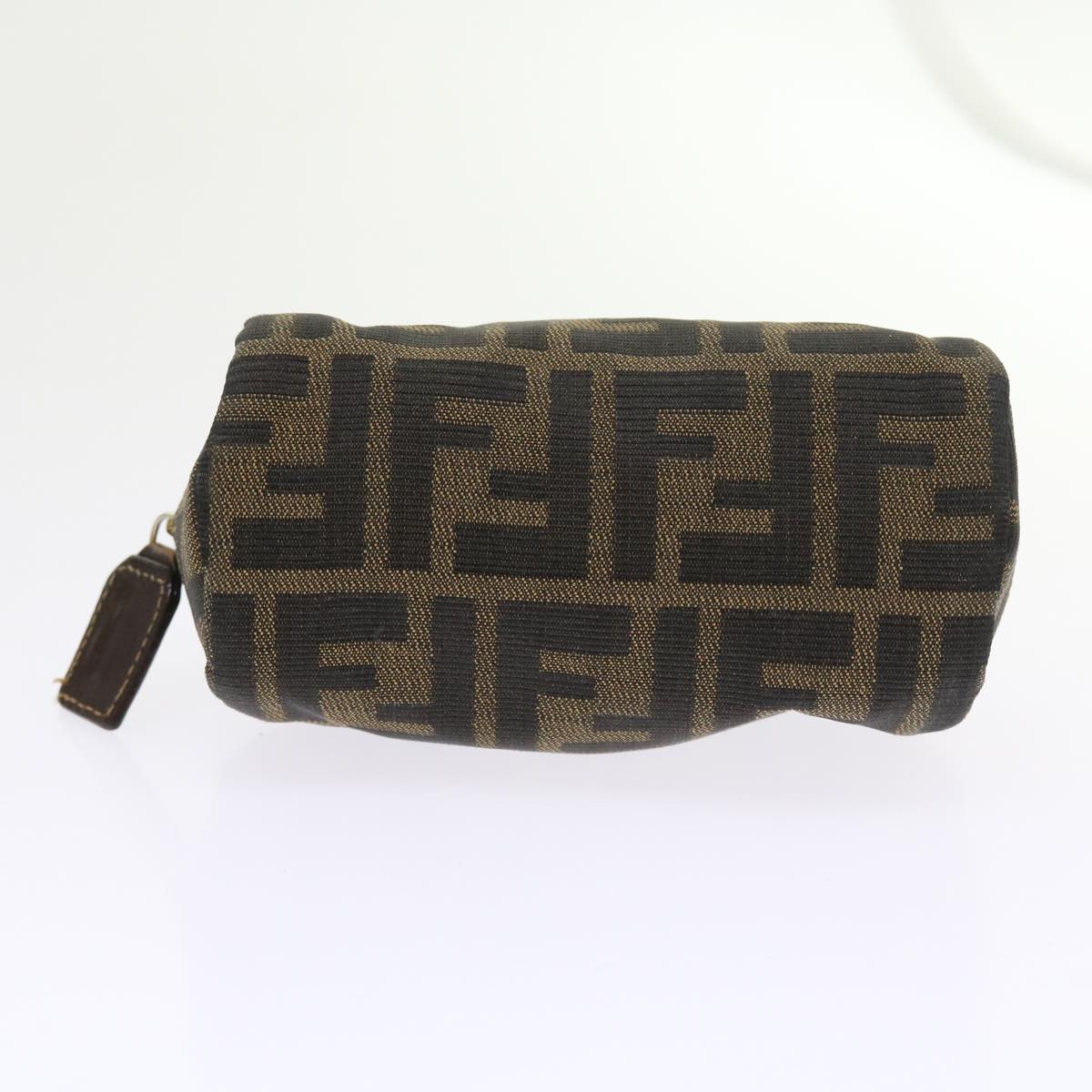 FENDI Zucca Canvas Pouch Black Brownbs9279