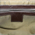 FENDI Zucca Canvas Mamma Baguette Shoulder Bag Black Brownbs9333