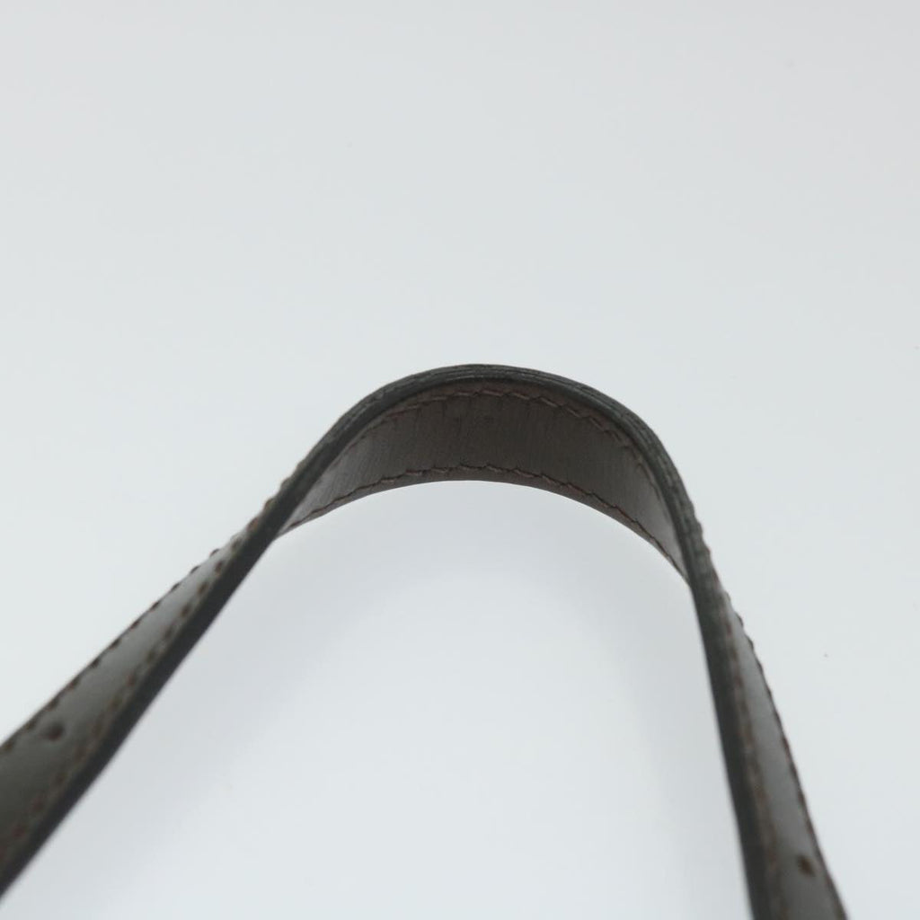 FENDI Zucca Canvas Mamma Baguette Shoulder Bag Black Brownbs9333