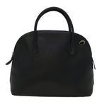 CELINE Hand Bag Leather Navy  9343