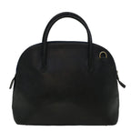 CELINE Hand Bag Leather Navy  9343