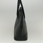 CELINE Hand Bag Leather Navy  9343