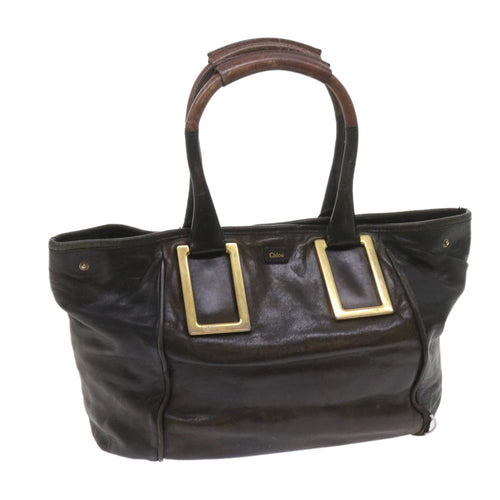 Chloe Etel Shoulder Bag Leather Black bs9350