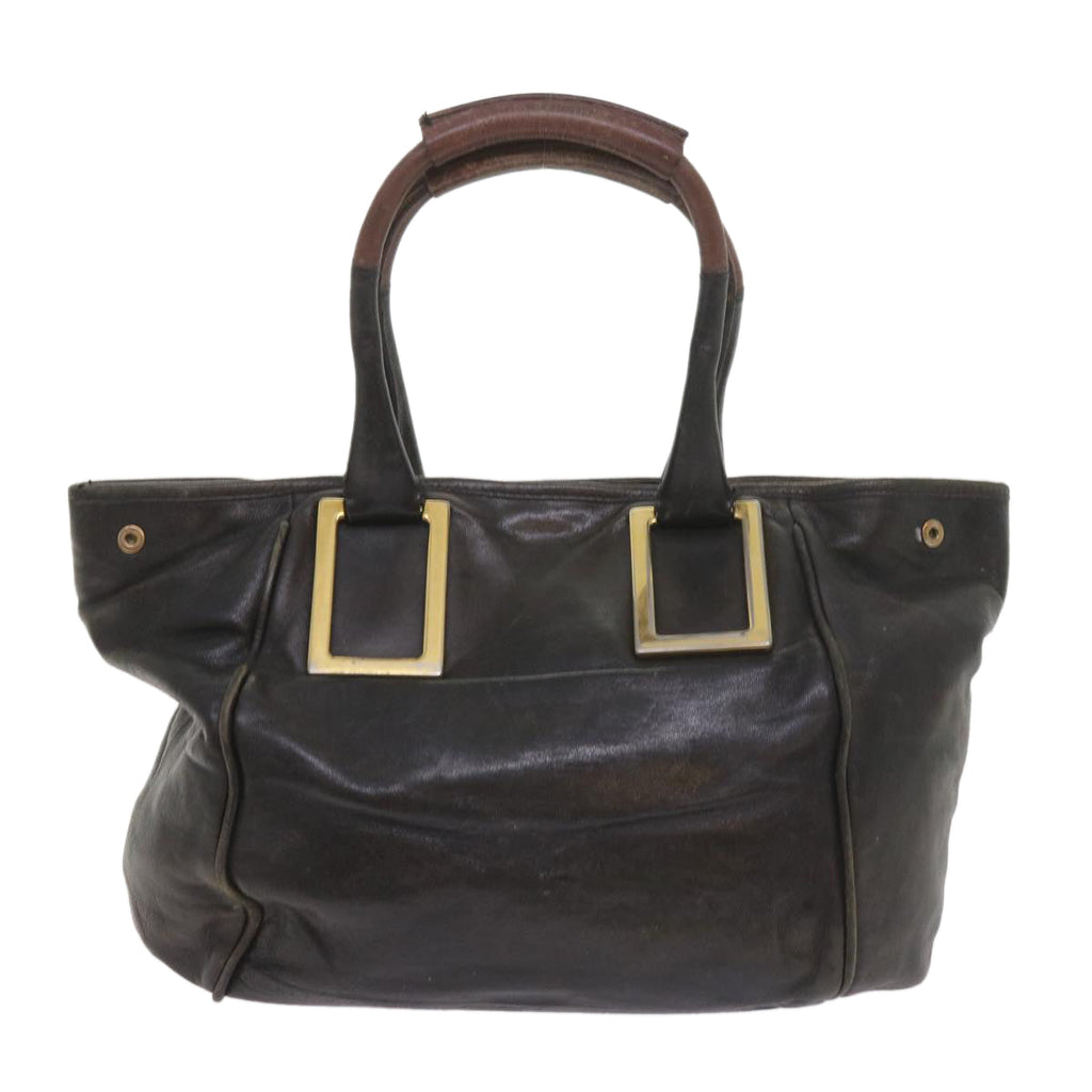 Chloe Etel Shoulder Bag Leather Black bs9350