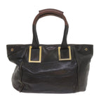 Chloe Etel Shoulder Bag Leather Black bs9350