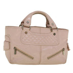 CELINE Hand Bag Leather Pink  9529