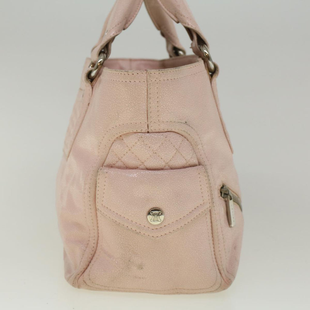 CELINE Hand Bag Leather Pink  9529