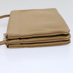 CELINE Trio PM Shoulder Bag Leather Beige  9583