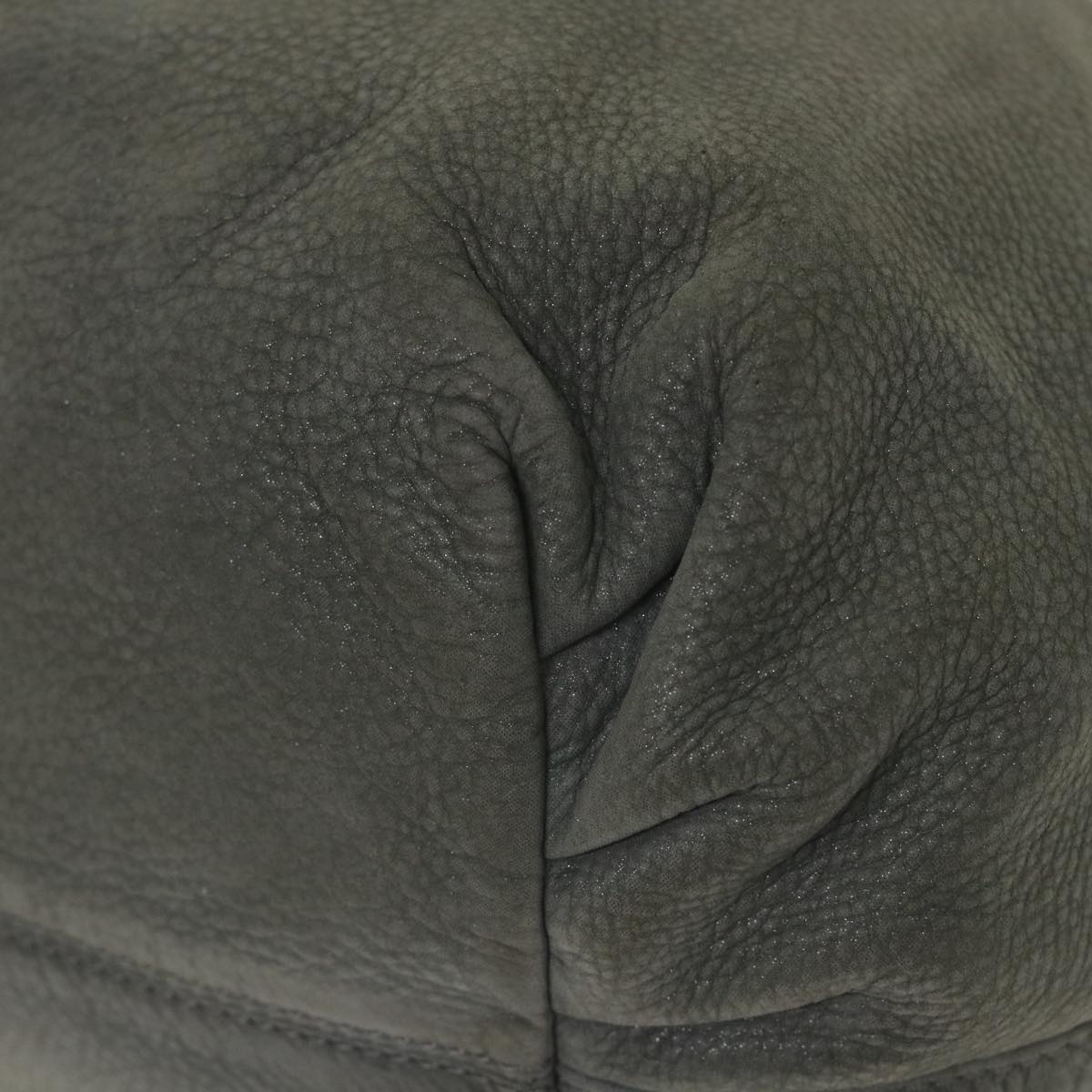 FENDI Tote Bag Leather Graybs9668