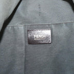 FENDI Tote Bag Leather Graybs9668