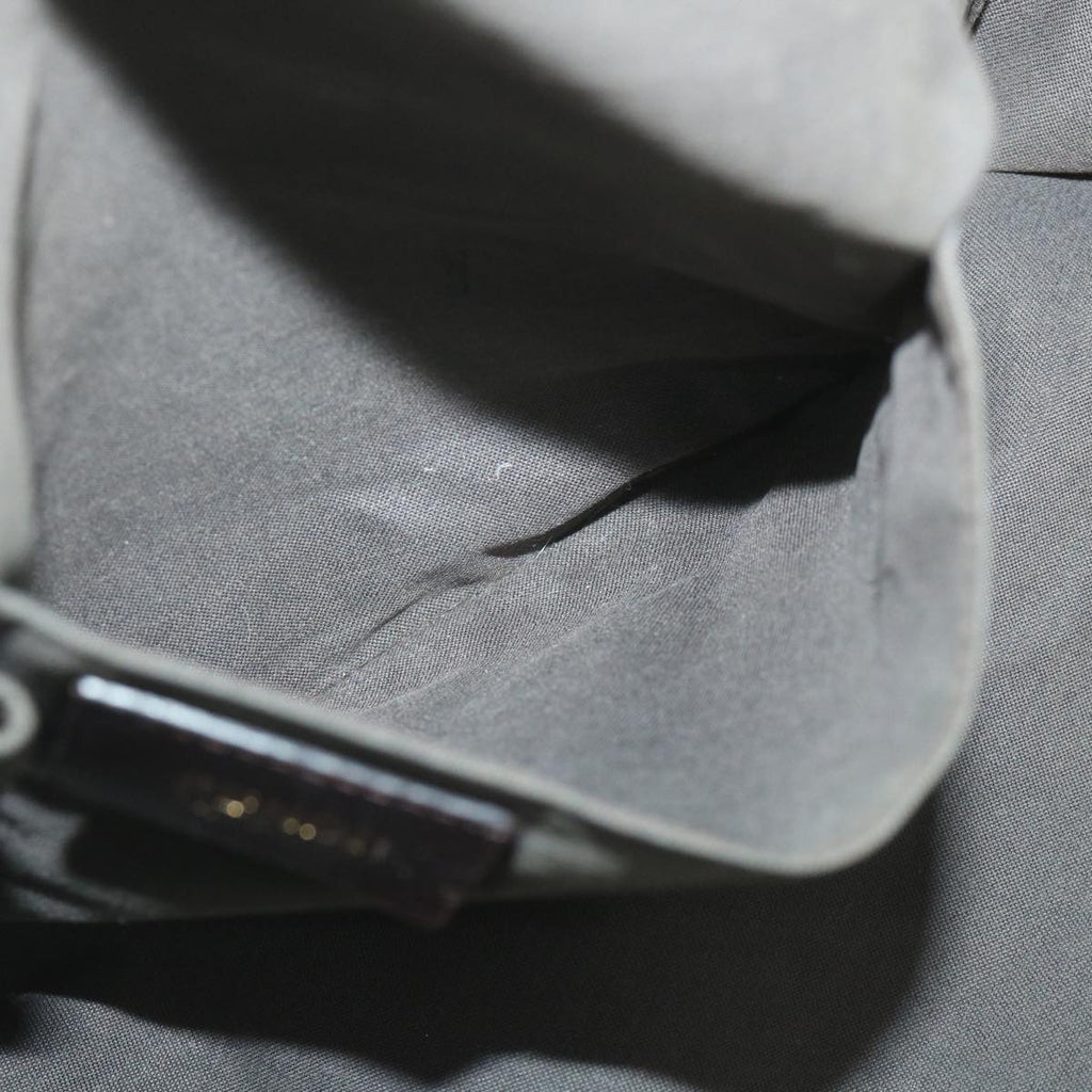 FENDI Tote Bag Leather Graybs9668