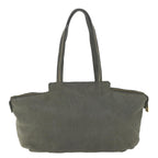 FENDI Tote Bag Leather Graybs9668