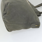 FENDI Tote Bag Leather Graybs9668