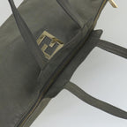 FENDI Tote Bag Leather Graybs9668