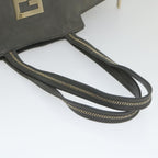 FENDI Tote Bag Leather Graybs9668