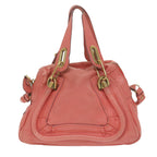 Chloe Paraty Shoulder Bag Leather 2way Orange bs9685