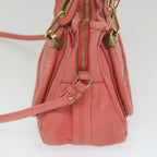 Chloe Paraty Shoulder Bag Leather 2way Orange bs9685