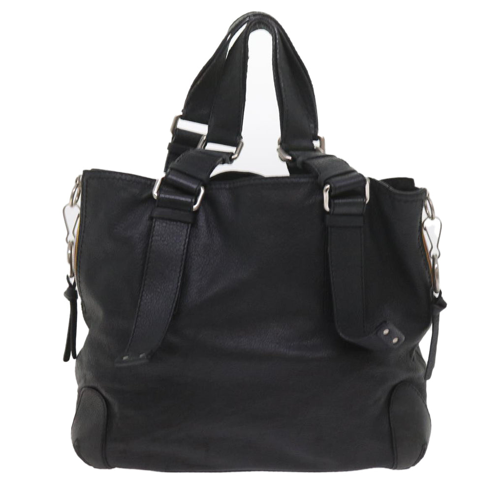 Chloe Tote Bag Leather Black bs9712